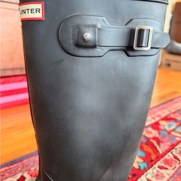 Hunter Matte Black Tall Rain Boots size 9 - Picture 4 of 5